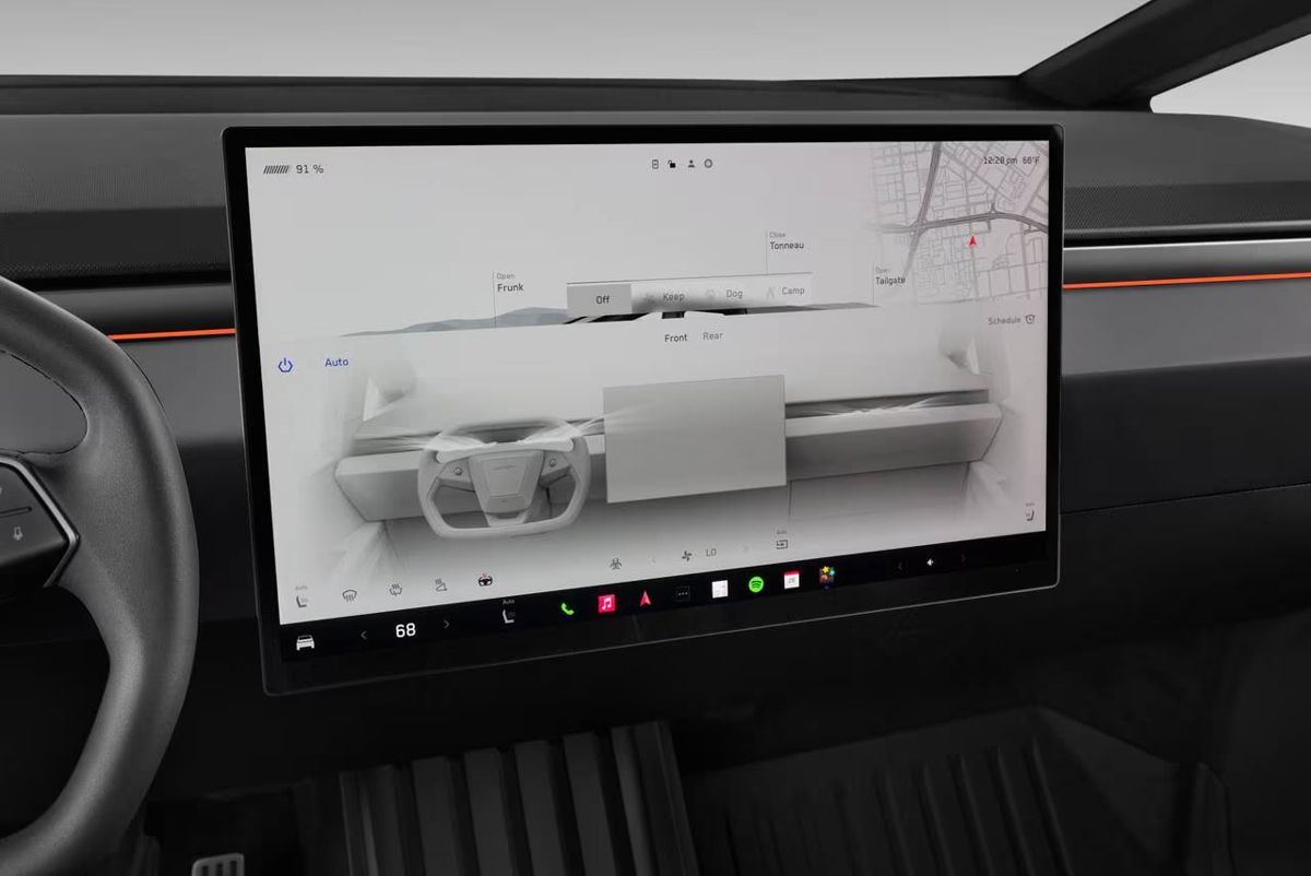 Cybertruck touchscreen